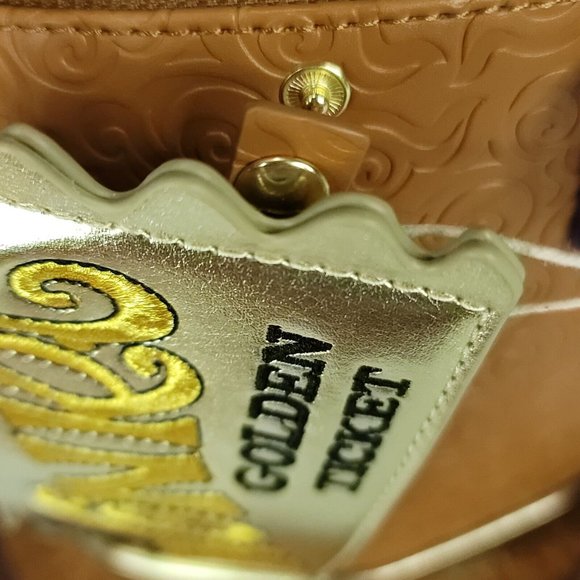 Loungefly Willy Wonka Hat Cross Body Bag Golden Ticket Zip Wallet AMC Limited ED - Picture 9 of 13